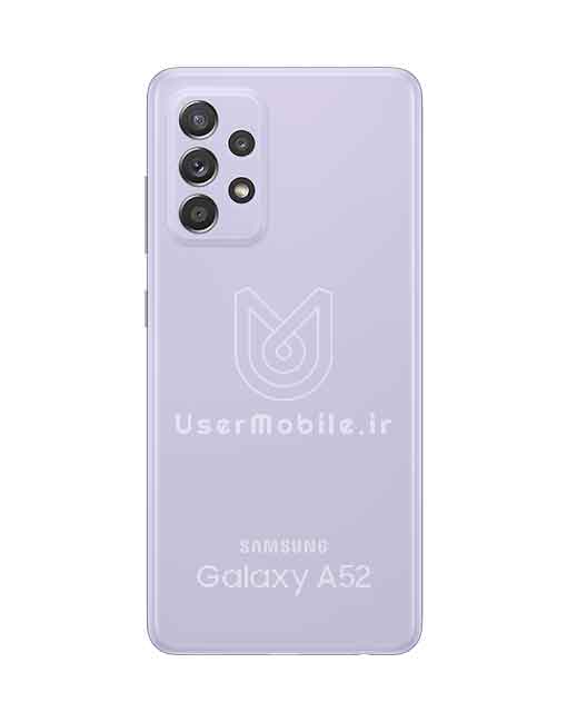 عکس پشت گوشی سامسونگ گلکسی A52 رنگ بنفش - Samsung Galaxy A52 SM-A525F/DS Violet Colors5